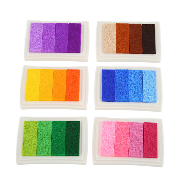 Blekkpute Svamp Vannbasert Gradient Farge Giftfri Vaskbar DIY Stempel for Scrapbook Maleri