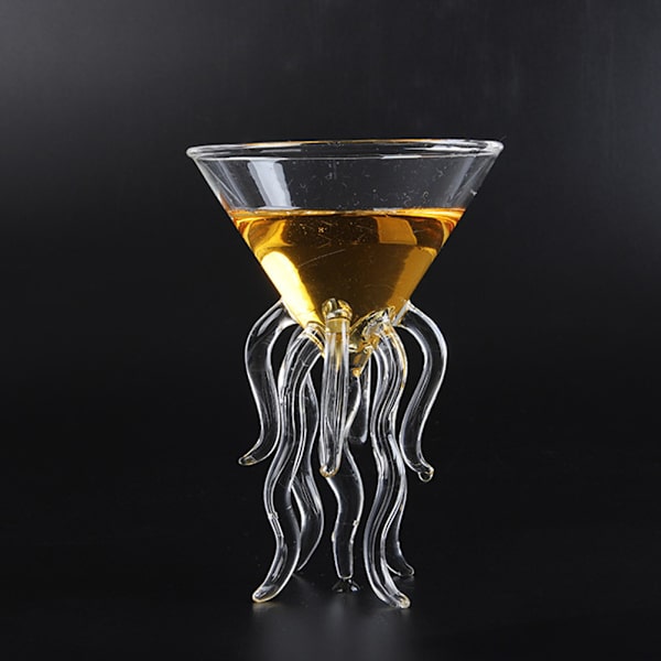 Bläckfisk Cocktailglas Transparent Bläckfiskformat Glasmugg Manetmugg