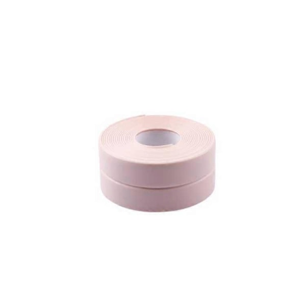 Stk. Bruseforseglingsklæbemiddel, Badekarforseglingsstrimmel, Skimmelresistent, Let at rengøre, til brusere, hjørner, vinduer, køkkenvaske (Pink, 3,2 m × 3,8 cm)