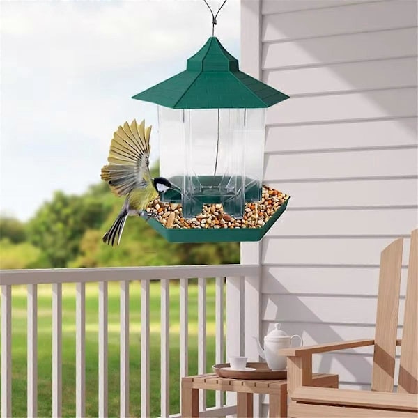 Villfuglmatere Gazebo Fuglemater Fôringsskål for hage B Grå66