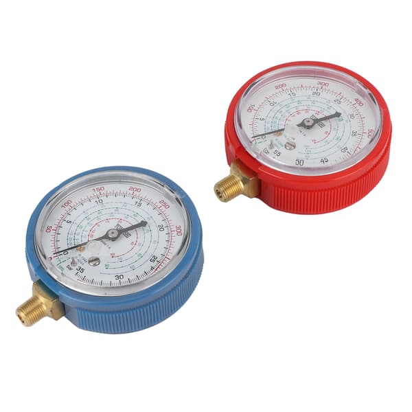 Airconditionings Fluorid Tryk Måler Høj/Lav Tryk Meter AC Reparationsværktøj