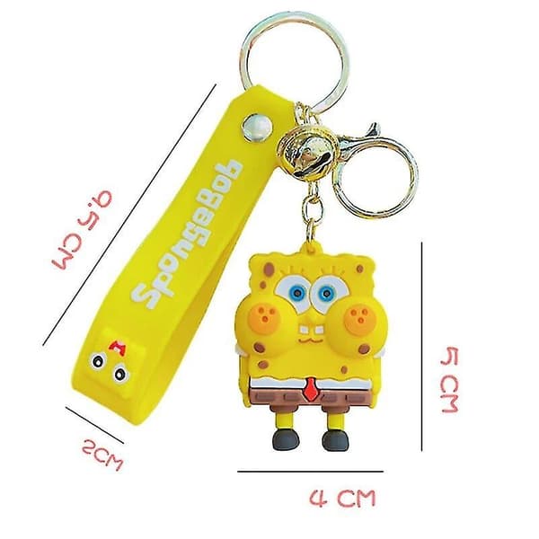 Wicked SpongeBob SquarePants Cute Anime Keychain Doll Patrick Star Car Keychain Backpack Pendants A Patrick Star2