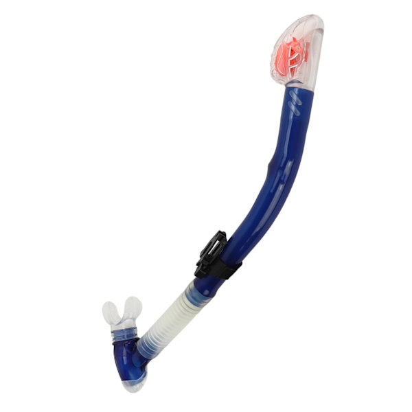 Tør snorkelrør PVC silikone let vejrtrækning letvægts svømning snorkelrør til dykning entusiast blå