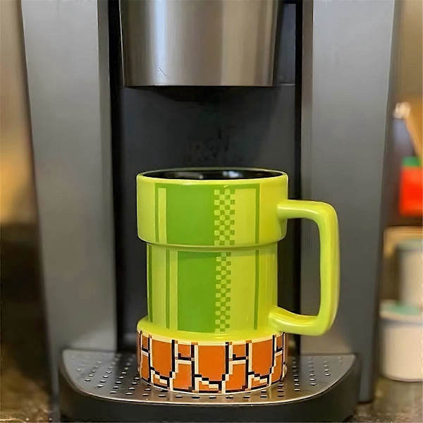 Warp Pipe Kopp Keramisk Kaffekrus Gave til Gamer, Pappa