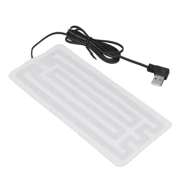USB Värmefilm 7.5x3.5in Säker Hållbar Kolfiber Maskintvättbar USB Värmedyna för Midja Kropp Vinter
