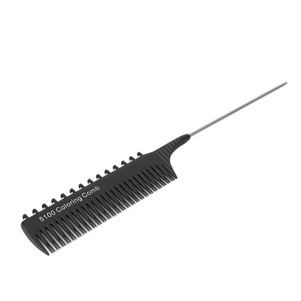 Fremheving Clip Kam Erting Foiling Salong Retting Hår Clip Styling Veving Rotte Hale skille kam for unisex svart