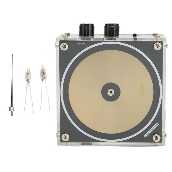 Musikkspole 10 cm lengde Lyn Generator Bue Plasma Høyttaler Trådløs Overføring Eksperiment Modell 100‑240V EU-plugg