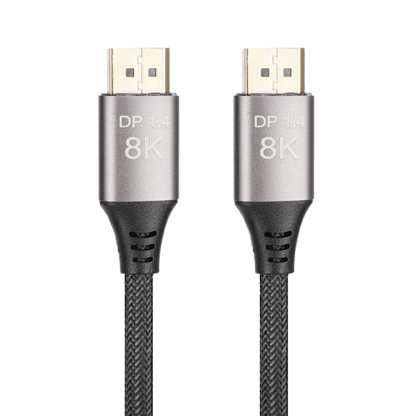 DP 1.4 version kabel 8K 4K 32,4 Gbps bandbredd datakabel för datorskärm 2m/6,56ft