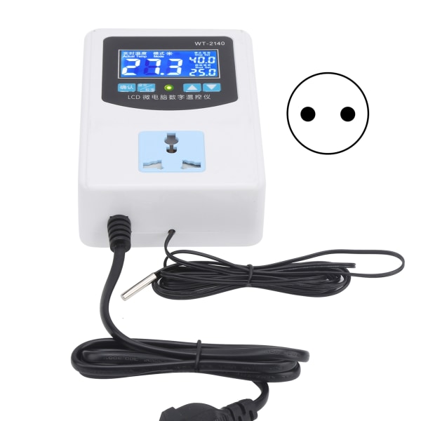 Temperaturregulator Digital Display Mikrodator Intelligent Termostat Switch 2000WEU Plugg 220V