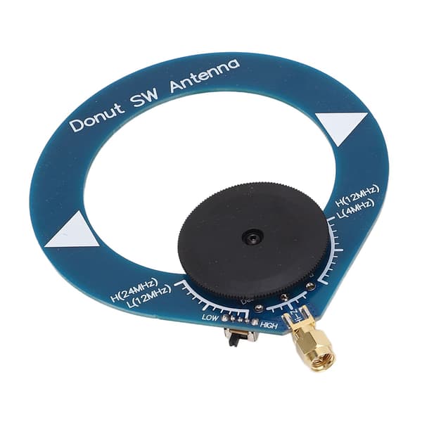 Donut SW Antenne Mini Loop Kortbølgeantenne Signaloverførselstilbehør til FM-radio