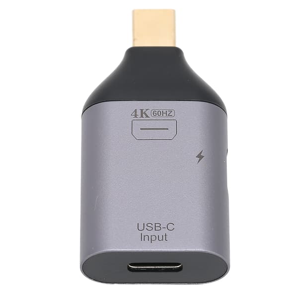 Type C -sovitin HD 4K PD 100W kannettava Type C naaras-uros kullattu sovitintelakka (Type C naaras-Mini DP uros)