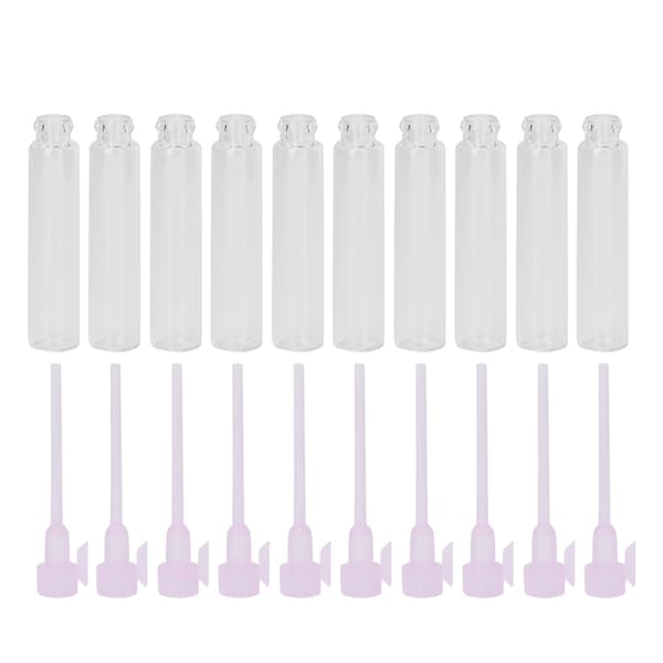 10 st mini parfymsniffande sprayflaskor dimspruta tomma Stay Tube-flaskor 2ml Rosa