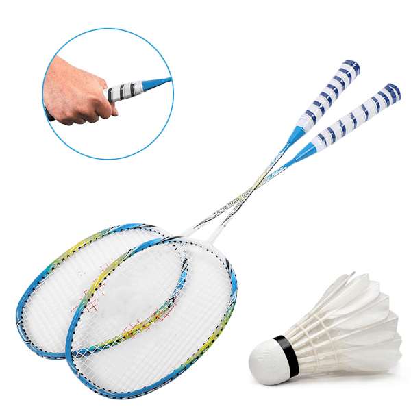1 par letvægts badmintonketsæt træningsketsjere med taske