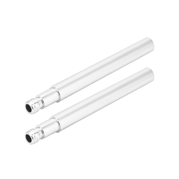 2 stk 60 mm sykkel Presta ventilforlenger indre dekkventilforlengelse (sølv)