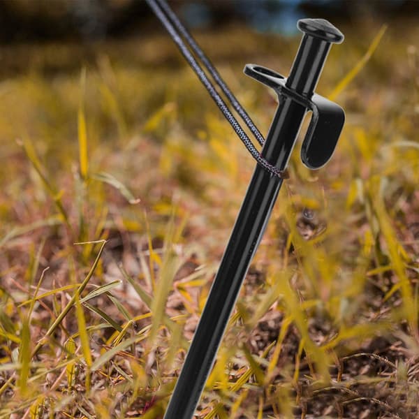 4 ST stål förlängda utomhusresor camping strand tältpinnar markspik (30 cm)