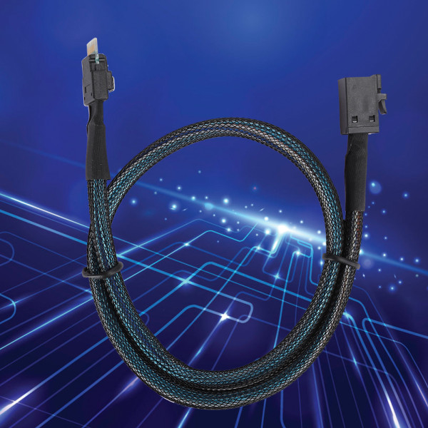 Koble kabel Slim SAS MINI SAS38P til MINI SAS HD SFF-8643 Server Computer Transmission Line