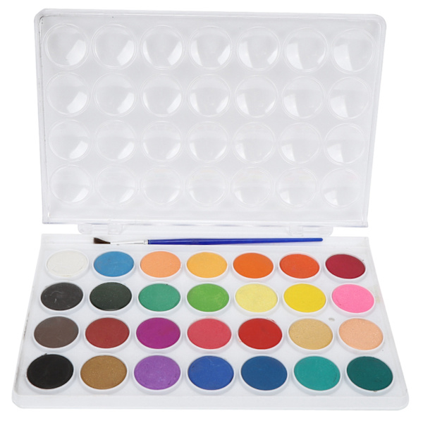 28 farver fast pigment maling bærbar kunst maling pulver sæt til akvarel / gouache