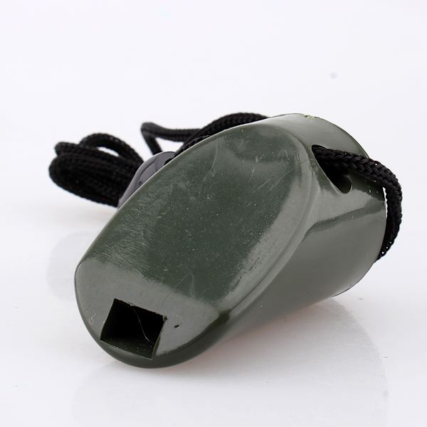 Nytt 7 i 1 Camping Survival Whistle Compass Termometer Ficklampa Magnifier Kit