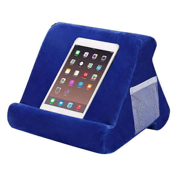 Tyynytelineet Tabletille iPad Kirjanlukijan Pidike Lepotyyny Musta+Sininen