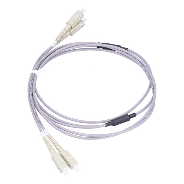 Optisk fiber patchkabel pansret jumper multimode 2-kernet optisk kabel SC UPC-SC UPC grå (5 meter)
