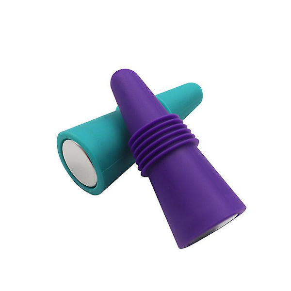 Purppuranpunainen silikonipullon cap - Vuotamattomat samppanja-, olut- ja soodajuomien kannet - tuoreet säästävät tulpat keittiön ja baarin tarvikkeille (1 kpl)