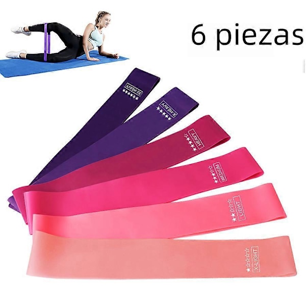 Stk. Modstandsbånd til Crossfit Fitness Træning Minimal Elasticitet Hjemme Fitness Yoga Muskelstyrkende Udstyr Z4Lzi123456bd
