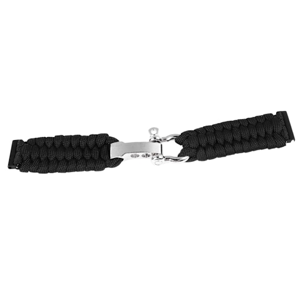 24mm Vaihdettava Ranneke Seos Solki Pehmeä Nylon Kutominen Ranneke Suunto 7 9 D5i Musta