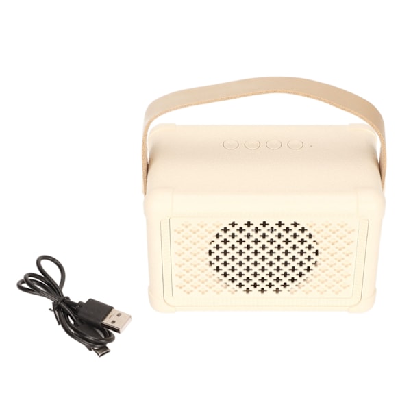 Retro Bluetooth -högtalare Bärbar trådlös Mini Stereo Dekorativ ljudhögtalare för Beach Party