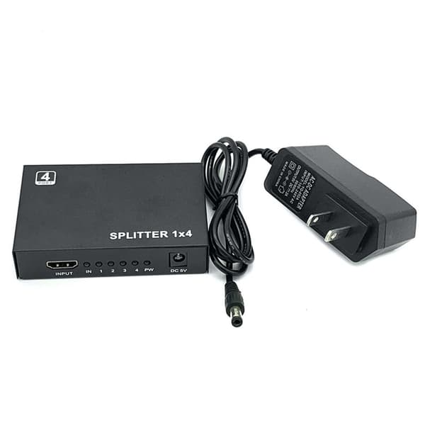 HD Multimedia Interface Splitter 1 in 4 ut Plug and Play HD Multimedia Interface Switcher för projektorer DLP LCD HDTV