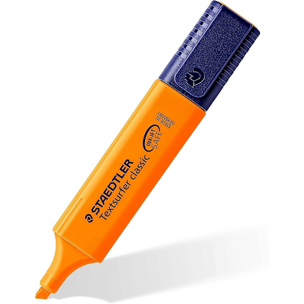 Klassisk överstrykningspenna - Orange (Förpackning med 10)
