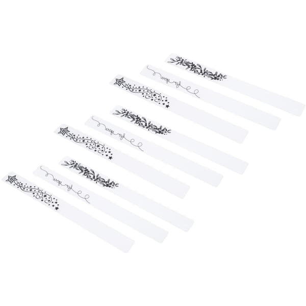 9 st blomplastpräglingsmapp för DIY handgjorda präglade plattatillbehör