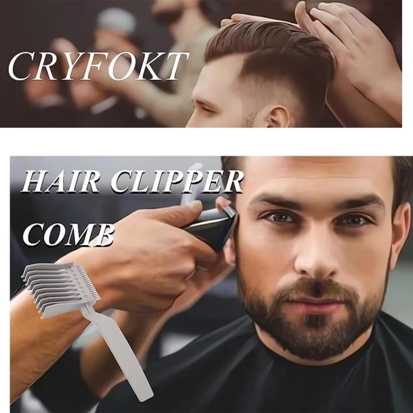 blend friend fade kam, Color Fade Comb, Professional Barber Comb, til hjemmet, salonen eller professionelt brug (2 stk)