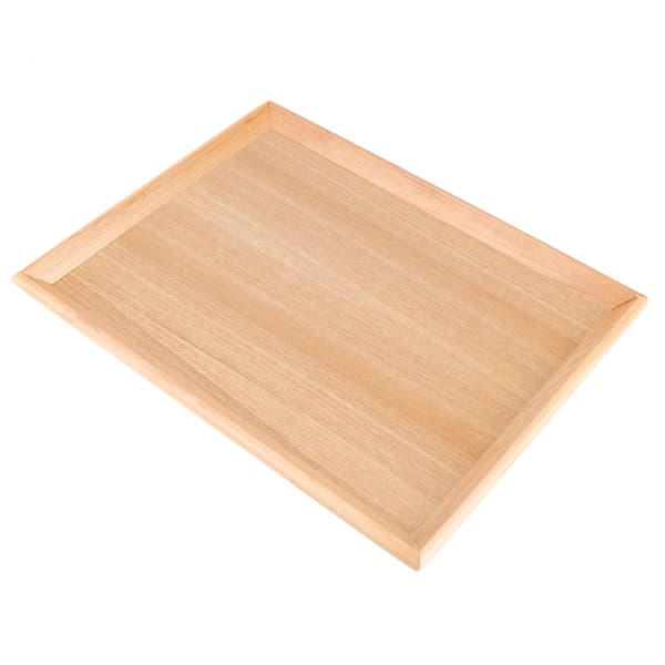 Rektangulær bakke til service, te og madservering til restaurant, hjem, hotel, tehus, mellemstørrelse 36,5x27cm