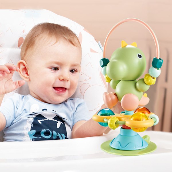 Baby Rattles Cartoon Baby Rattle Toy med sugekopper forbedrer babyers fingerfleksibilitet hånd-øye-koordinasjon Babygave