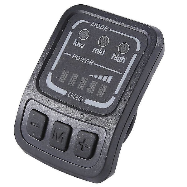 Elektrisk Sykkel Display G20 LCD Display Kontroll 24V 36V 48V Hastighetsmåler Speedometer Kablet SM-kontakt