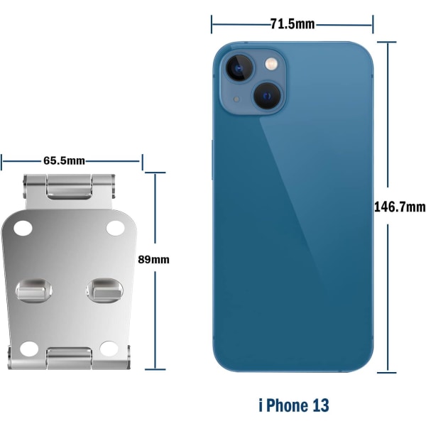 Silver-telefonstativ, litet dockningsställ endast kompatibelt med mobiltelefon, bordstelefonhållare, smartphonehållare i aluminium