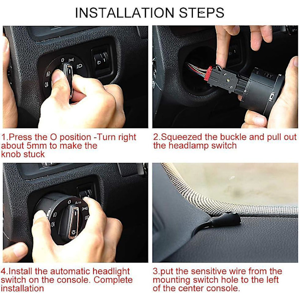 Hovedlyskontrollbrytermodul for Volkswagen Mk4 B5 Polo