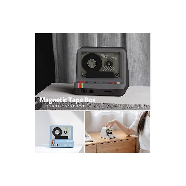 X20 Klassisk Tejpdoftande Bluetooth-högtalare Retro Nostalgisk Arom Nattlampa Multifunktionell Liten Audio Grå