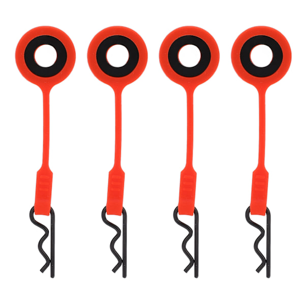 4 STK RC Body Clips Pins RC Car Shell Body Fixed Clips Holder Silikone Metal Universal til 1 10 Model CarRed Fyndiq