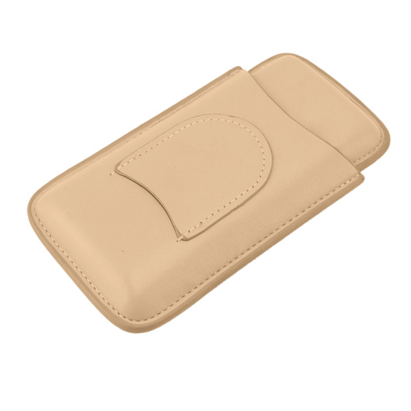 Cigar Etui i High End Læder Fashion Bærbar Rejse Cigar Holder Etui til 3 Cigarer Luksus Guld