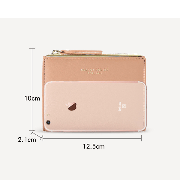 Women's Wallet Small Simple Wallet with Multiple Card Slots Zipper Bag Women's Wallet-XF9-