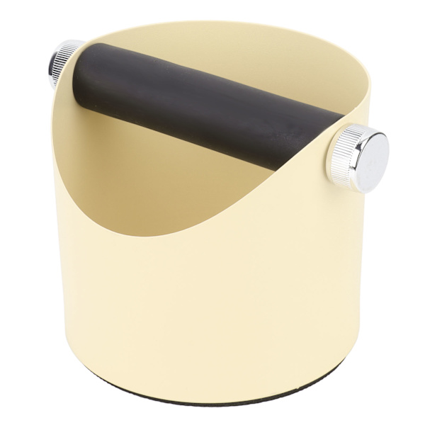 Kaffe Knock Slag Hink Hemma Liten Anti Slip Kaffemaskin Grounds Box Pulver Slag Återvinning Hink Gul