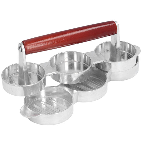 Hamburger Press Patty Form Mini Burger Press Maker för Utomhus Picnic Camping Grill