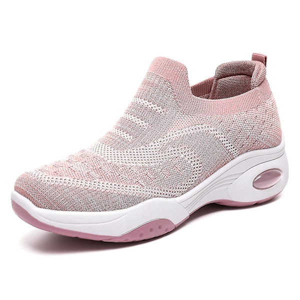 Åndbare afslappede sneakers med bløde luftpude såler37 G-992 pink