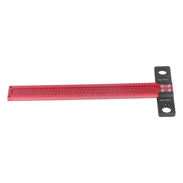 Tømrer Scriber T-firkantlinjal Metrisk aluminiumslegering for tømrerarbeidsoppsettmåling