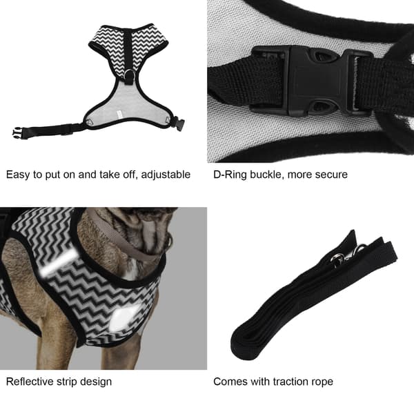 Reflekterende kæledyrssele til katte og små/mellemstore hunde LL