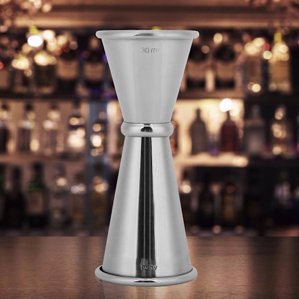 30/45 ml rustfritt stål vin cocktail shaker dobbel jigger bartending måleverktøy bartilbehør