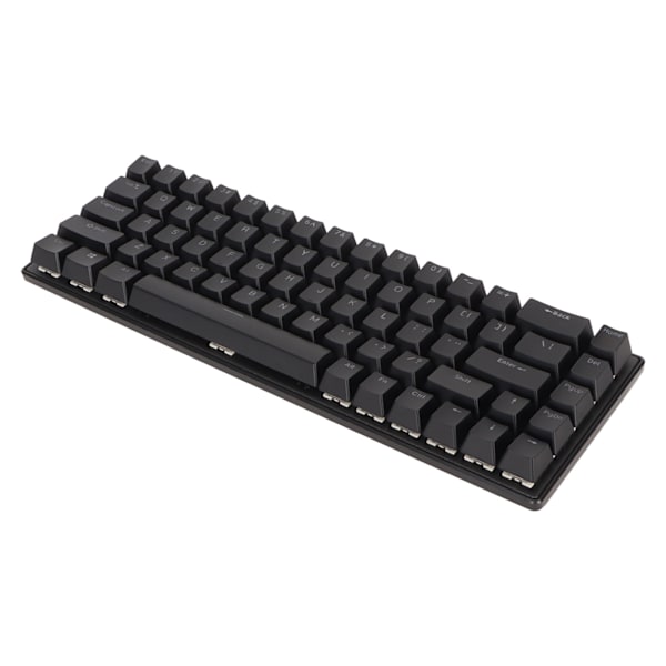 Speltangentbord USB 68 tangenter Blå brytare N Key Rollover 10 RGB-bakgrundsbelysningslägen Trådbundet tangentbord för stationär bärbar dator Svart