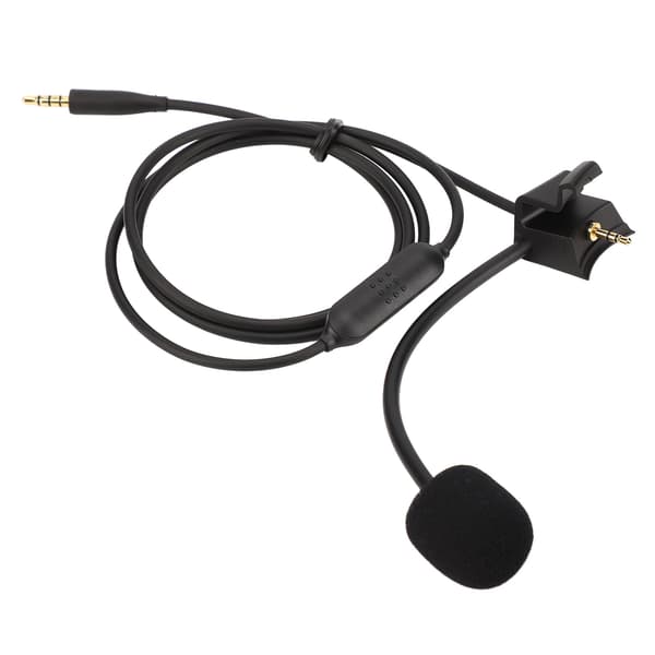 Kabelbom-mikrofon brusreducerande mikrofonljudkabel med mute-knapp för PS4 PC-spelheadset