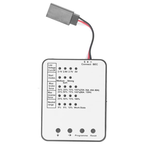 Programmeringskort RC Bil Programmeringskort LED Programkort ESC Programmeringskort För ZD Racing